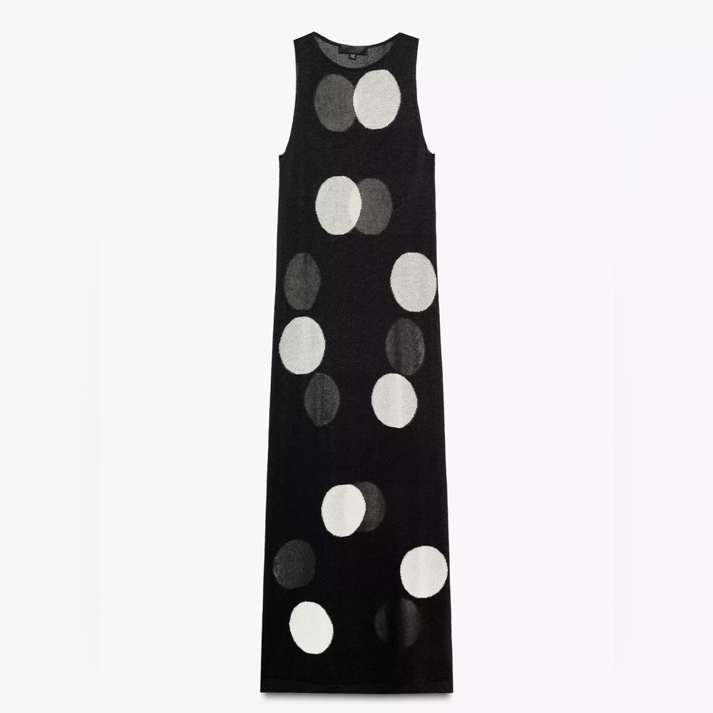 Dotted Knit Maxi Dress